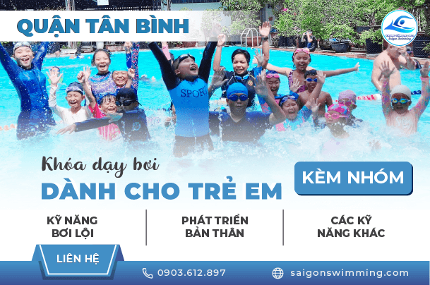 Dạy bơi cho trẻ em từ 7 tuổi trở lên ở Quận Tân Bình